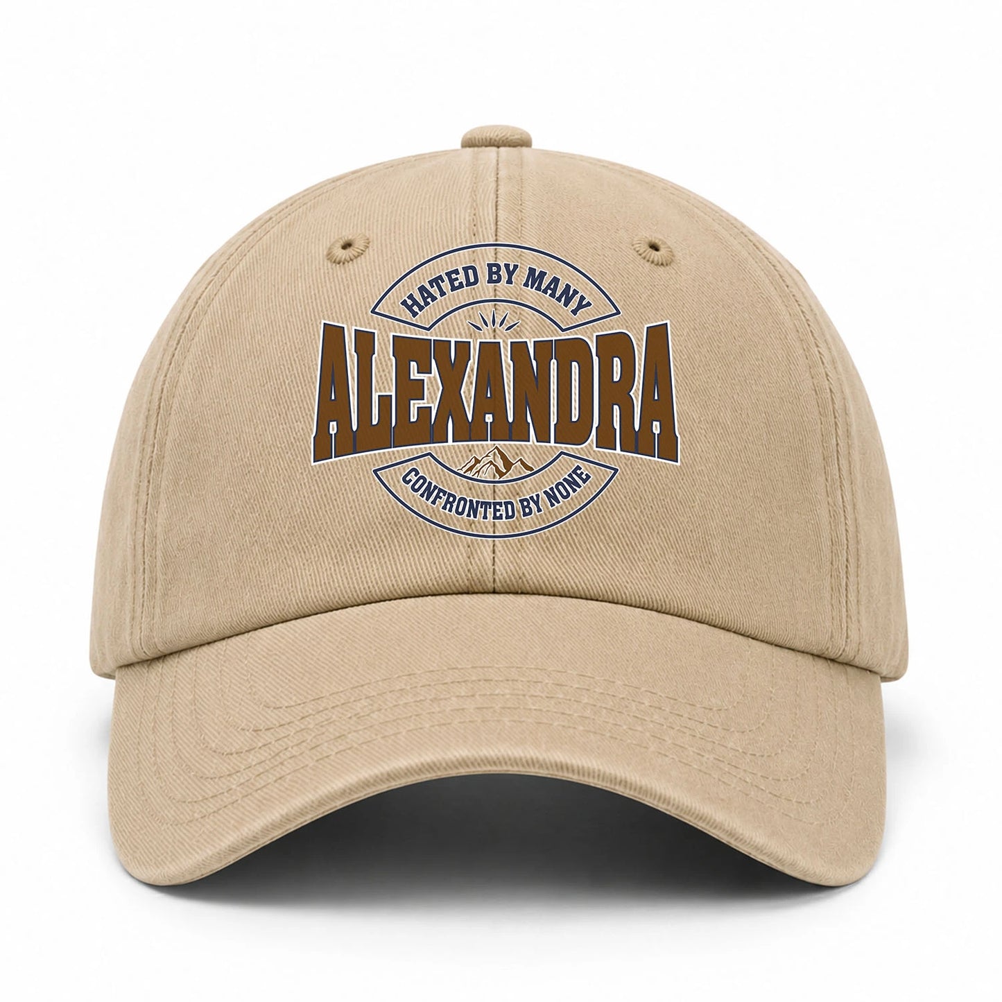 Hated By Many Confronted By None Washed Cap ALEXANDRA 13K1 C36PF