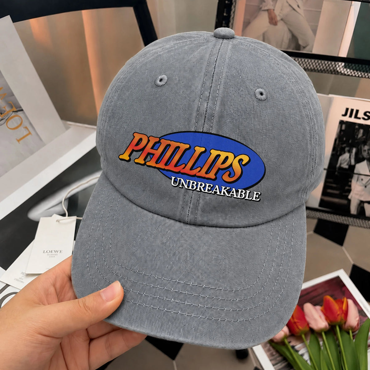 Your Name Unbreakable Washed Cap PHILLIPS 13K1 C68PF