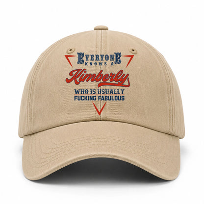 Everyone Knows A Your Name Who Is Usually Fucking Fabulous Washed Cap KIMBERLY 13K1 C53PF