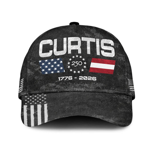 CURTIS 13K1-C13PF 250th Anniversary Patriotic Baseball Cap 1776–2026