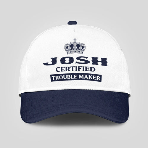 Certified Your Name Trouble Maker Washed Cap JOSH 13K1 C148PF
