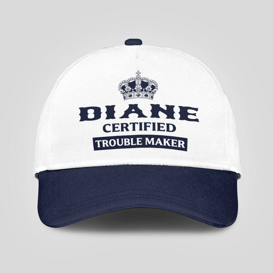 Certified Your Name Trouble Maker Washed Cap DIANE 13K1 C148PF