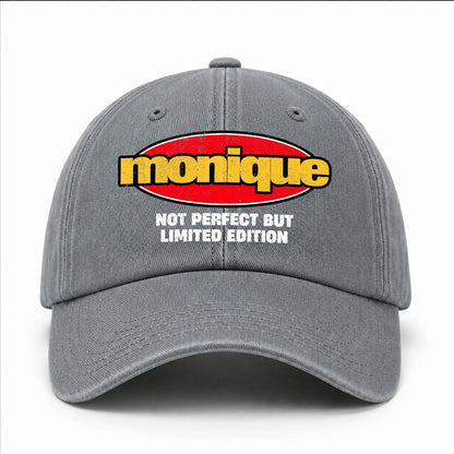 Your Name Not Perfect But Limited Edition Red Logo Washed Cap MONIQUE 13K1 C84PF