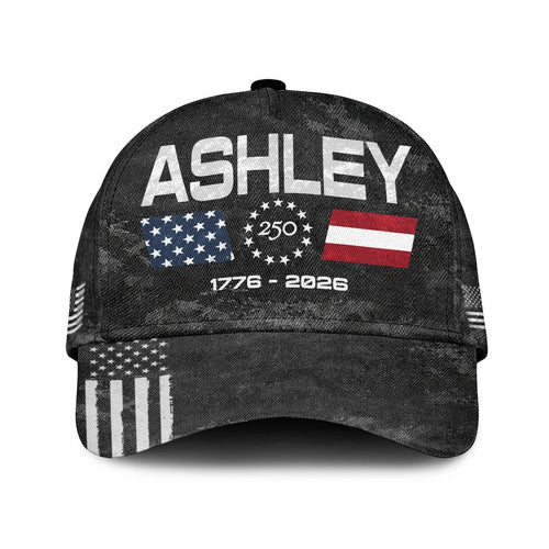 ASHLEY 13K1-C13PF 250th Anniversary Patriotic Baseball Cap 1776–2026