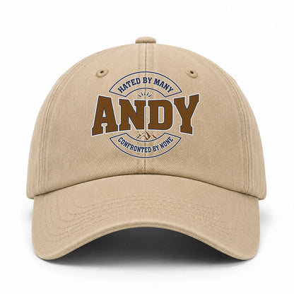 Hated By Many Confronted By None Washed Cap ANDY 13K1 C36PF