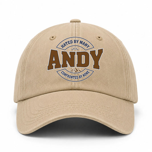 Hated By Many Confronted By None Washed Cap ANDY 13K1 C36PF