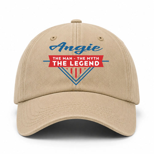 The Man The Myth The Legend Logo Washed Cap ANGIE 13K1 C37PF