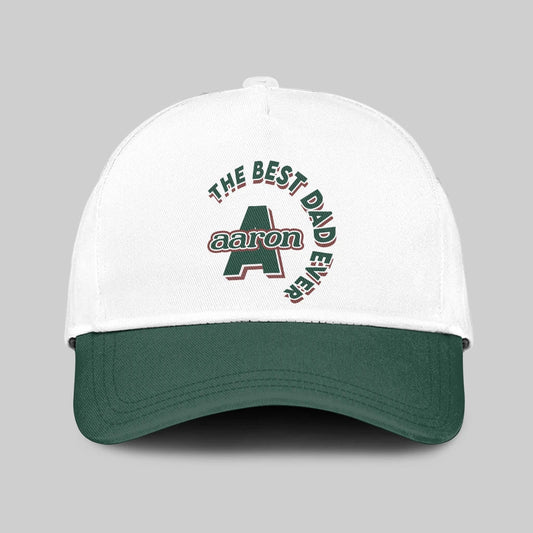 The Best Dad Ever Custom Name Cap AARON 13K1 C35PF