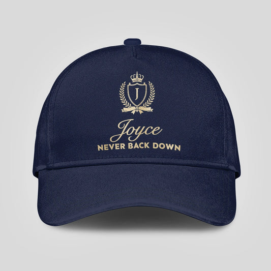 Never Back Down Luxury Crest Navy Cap JOYCE 13K1 C167PF