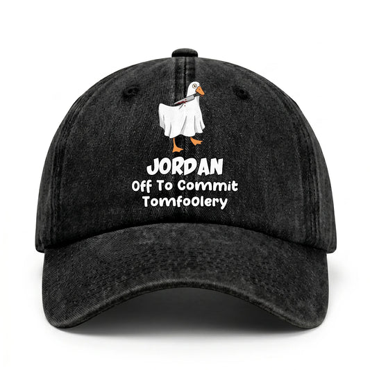 Off To Commit Tomfoolery Funny Goose Washed Cap JORDAN 13K1 C131PF