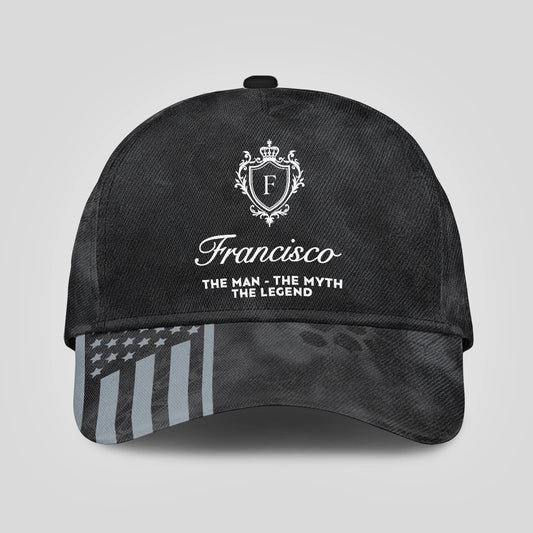 The Man The Myth The Legend America Black Camo Cap FRANCISCO 13K1 C173PF