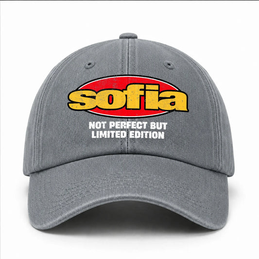 Your Name Not Perfect But Limited Edition Red Logo Washed Cap SOFIA 13K1 C84PF