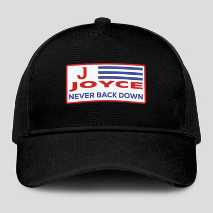 Never Back Down Vintage America Black Mesh Cap JOYCE 13K1 C207PF