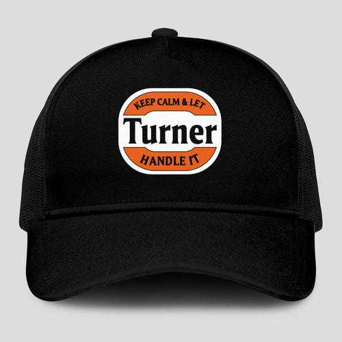 Keep Calm & Let Your Name Handle It Black Mesh Cap TURNER 13K1 C199PF