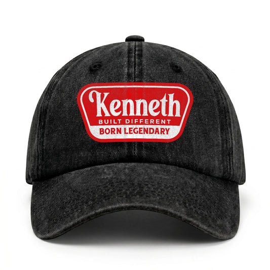 Built Different Born Legendary Red Logo Washed Cap KENNETH 13K1 C63PF
