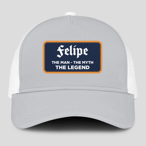 The Man The Myth The Legend Gray Mesh Cap FELIPE 13K1 C204PF