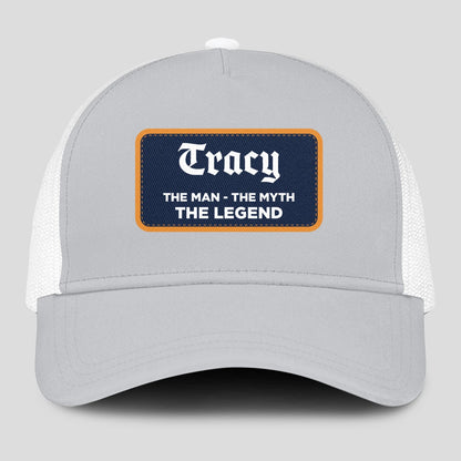 The Man The Myth The Legend Gray Mesh Cap TRACY 13K1 C204PF