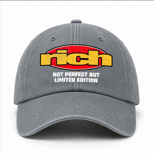 Your Name Not Perfect But Limited Edition Red Logo Washed Cap RICH 13K1 C84PF