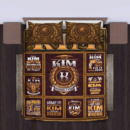 KIM Limited Edition Personalized Bedding Set 13K1-BS3