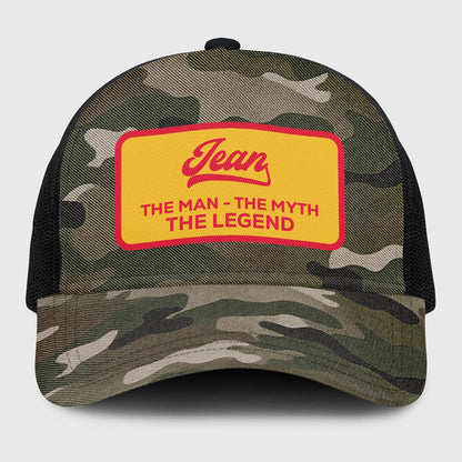 The Man The Myth The Legend Camo Vintage Mesh Cap JEAN 13K1 C191PF