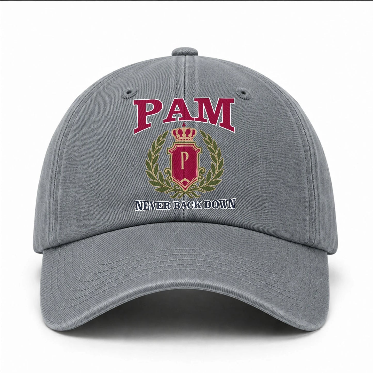 Your Name Never Back Down Royal Washed Cap PAM 13K1 C77PF