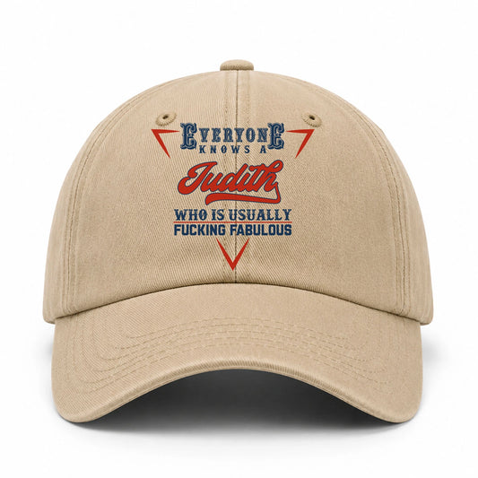 Everyone Knows A Your Name Who Is Usually Fucking Fabulous Washed Cap JUDITH 13K1 C53PF