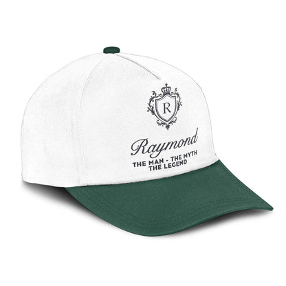 The Man The Myth The Legend Beautiful Green And White Cap RAYMOND 13K1 C171PF