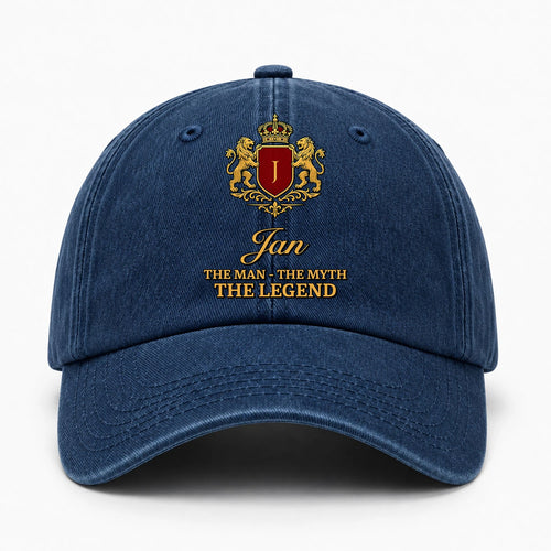 The Man The Myth The Legend Royal Blue Cap JAN 13K1 C49PF