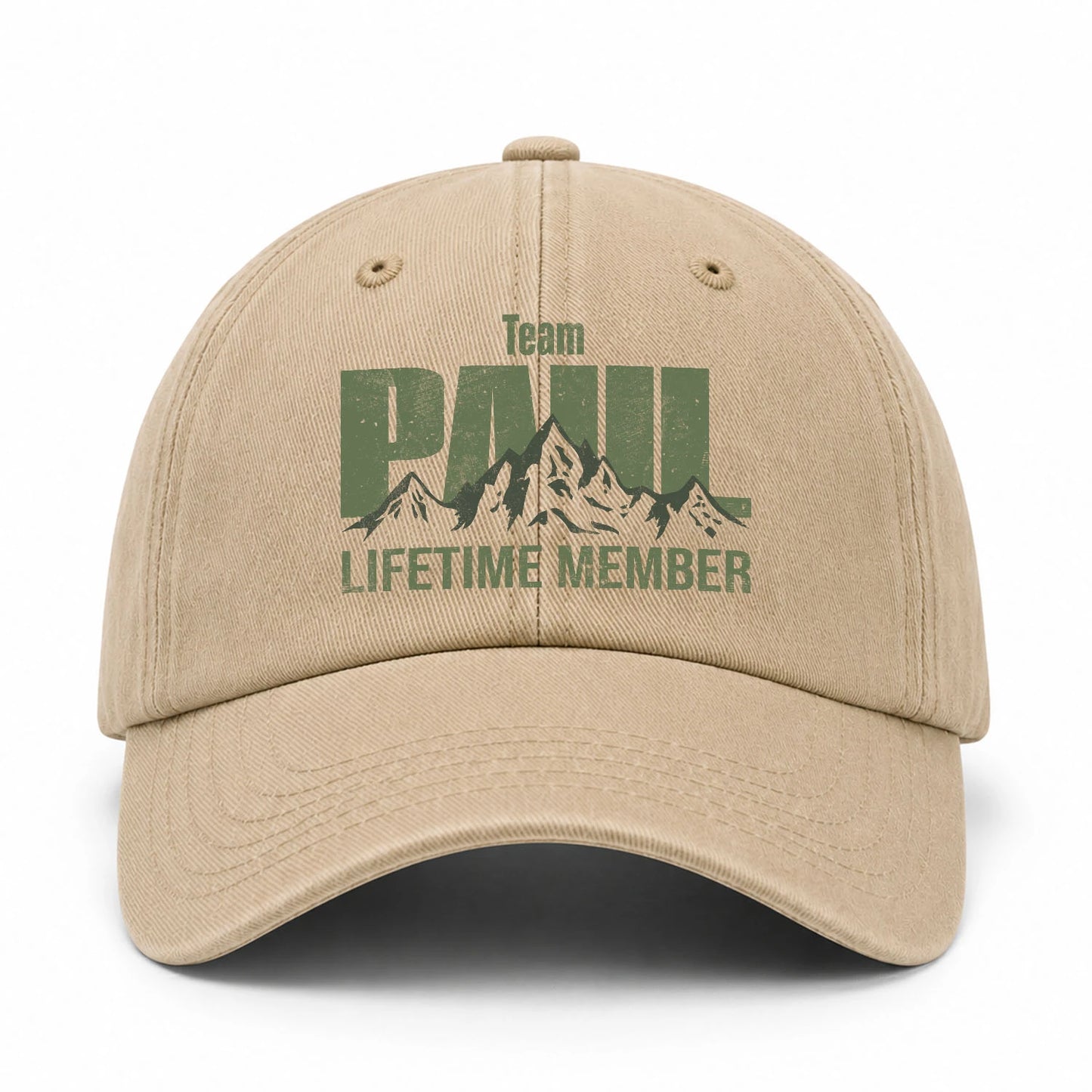 Team Your Name Lifetime Member Mountain Cap PAUL 13K1 C58PF