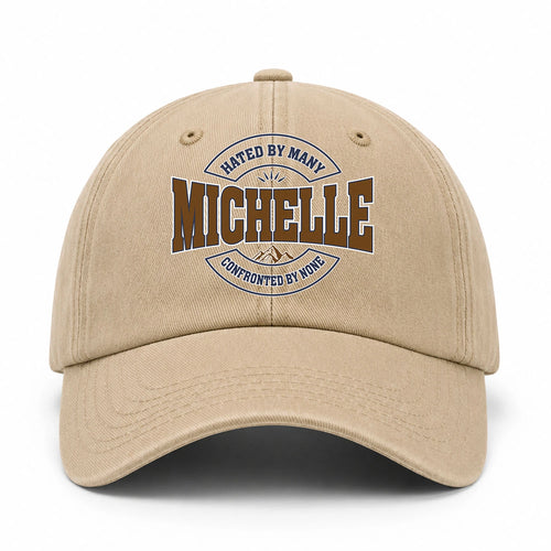 Hated By Many Confronted By None Washed Cap MICHELLE 13K1 C36PF