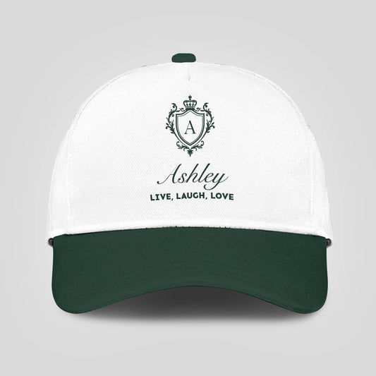 Live Laugh Love Elegant Blue And White Cap ASHLEY 13K1 C90PF