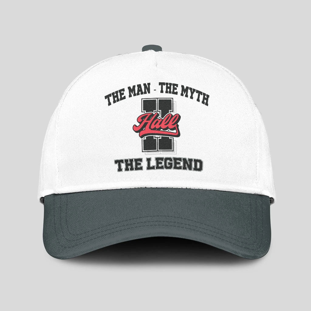 The Man The Myth The Legend Custom Initial Letter And Name Cap HALL 13K1 C38PF