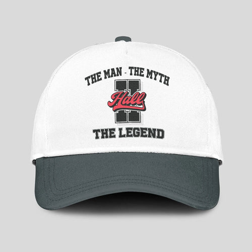 The Man The Myth The Legend Custom Initial Letter And Name Cap HALL 13K1 C38PF