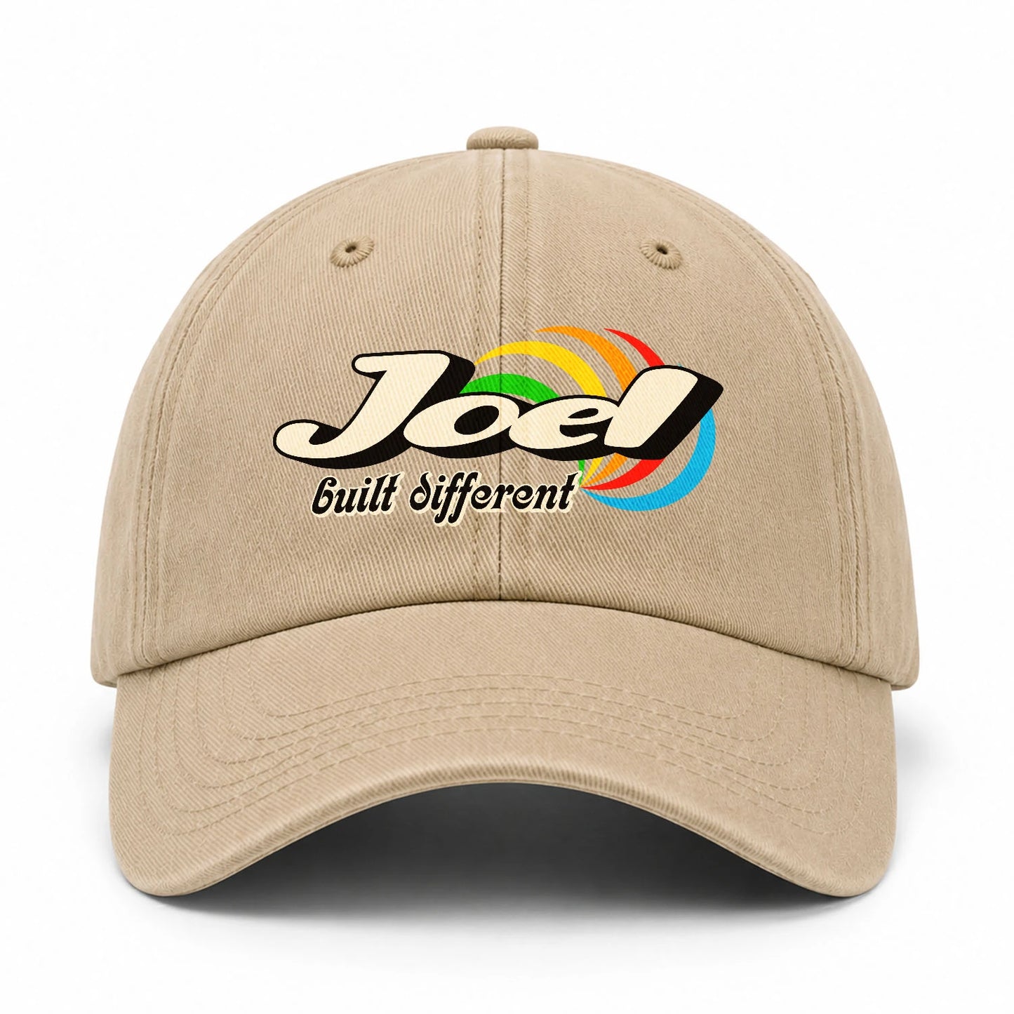 Your Name Built Different Retro Washed Cap JOEL 13K1 C55PF
