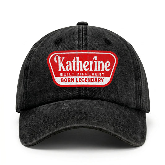 Built Different Born Legendary Red Logo Washed Cap KATHERINE 13K1 C63PF