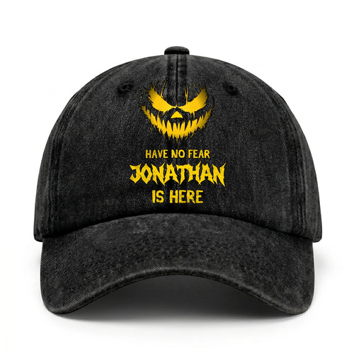 Have No Fear Your Name Is Here Jack O' Lantern Washed Cap JONATHAN 13K1 C135PF