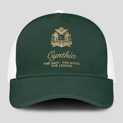 The Man The Myth The Legend Sage Green Mesh Cap CYNTHIA 13K1 C192PF