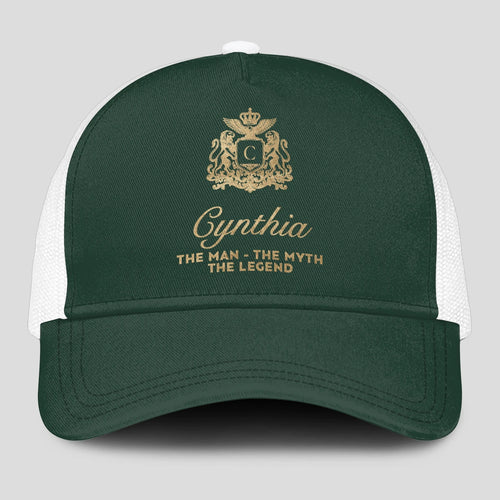The Man The Myth The Legend Sage Green Mesh Cap CYNTHIA 13K1 C192PF