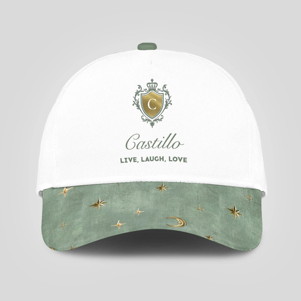 Live Laugh Love Stars And Moon Green Cap CASTILLO 13K1 C124PF