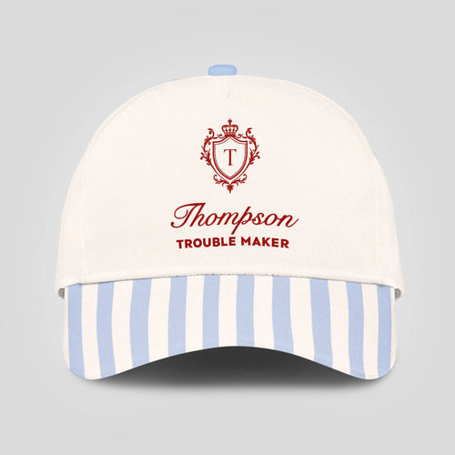 Trouble Maker Stripped Blue Beach Cap THOMPSON 13K1 C74PF