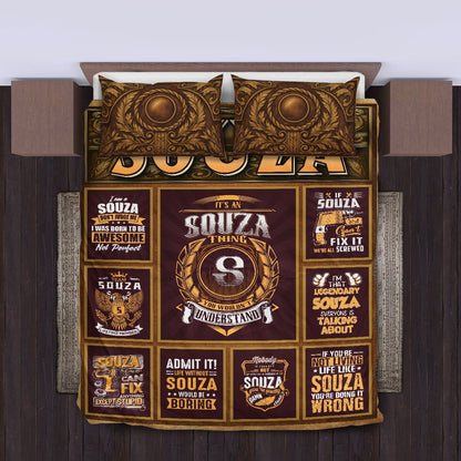 SOUZA Limited Edition Personalized Bedding Set 13K1-BS3