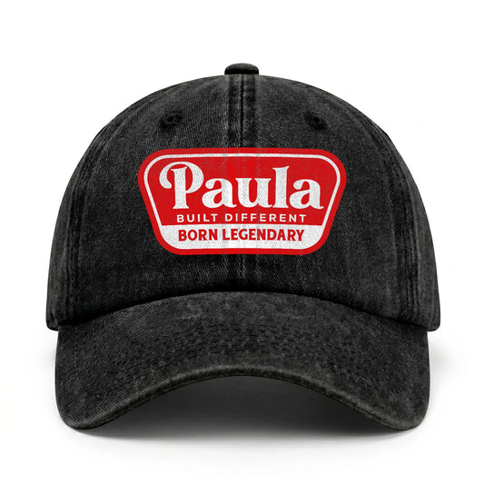 Built Different Born Legendary Red Logo Washed Cap PAULA 13K1 C63PF