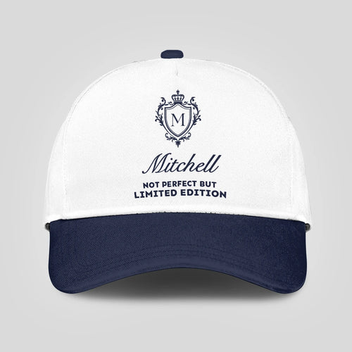 Not Perfect But Limited Edition Blue And White Luxury Cap MITCHELL 13K1 C151PF