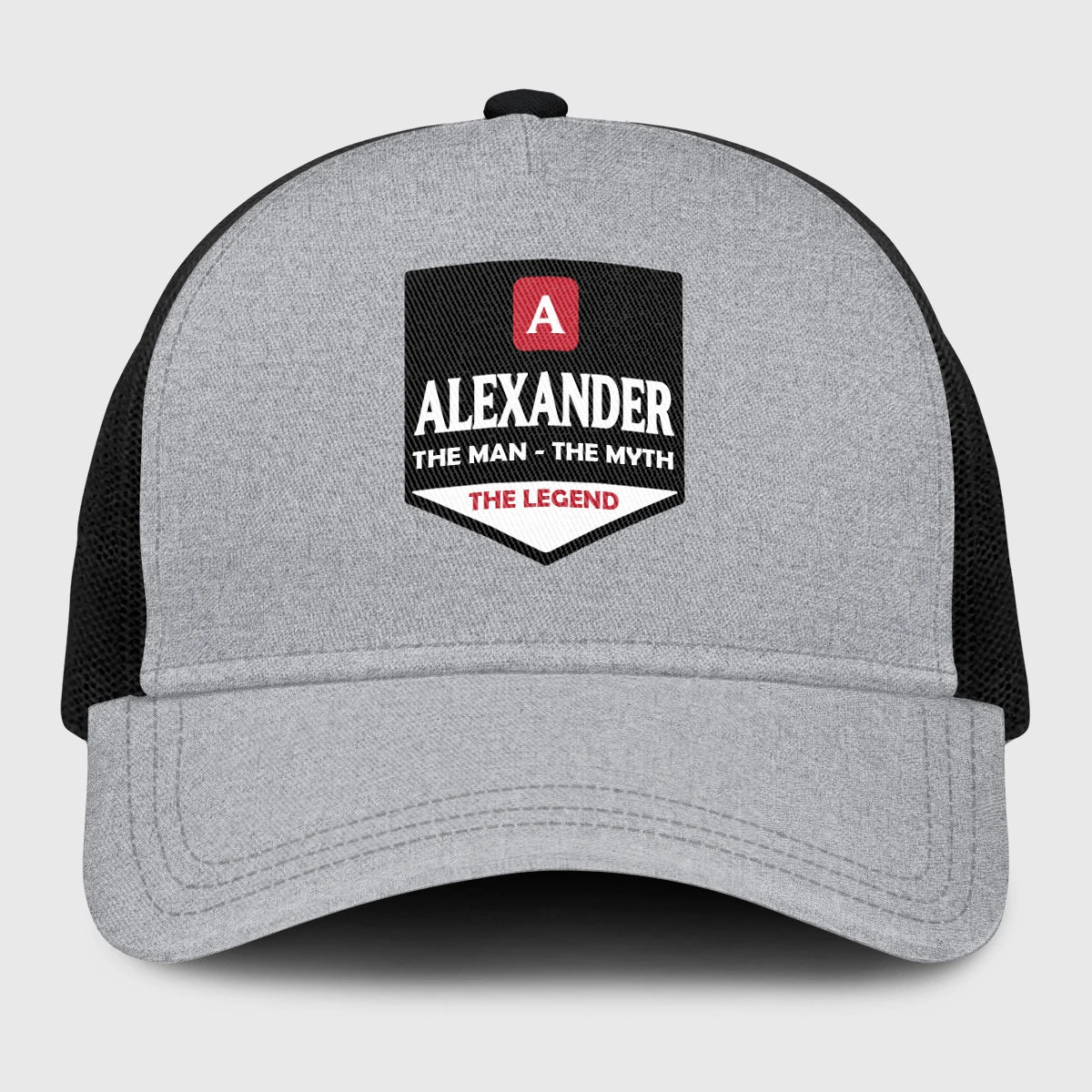 The Man The Myth The Legend Gray Mesh Cap ALEXANDER 13K1 C189PF