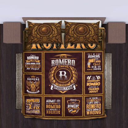 ROMERO Limited Edition Personalized Bedding Set 13K1-BS3