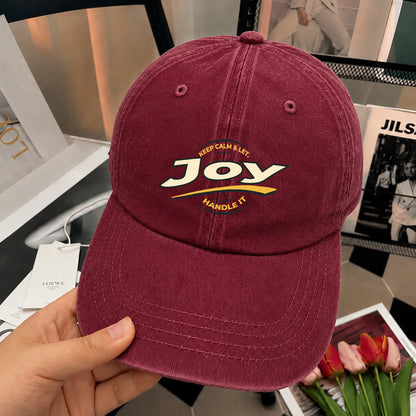 Keep Calm & Let Your Name Handle It Burgundy Washed Cap JOY 13K1 C105PF