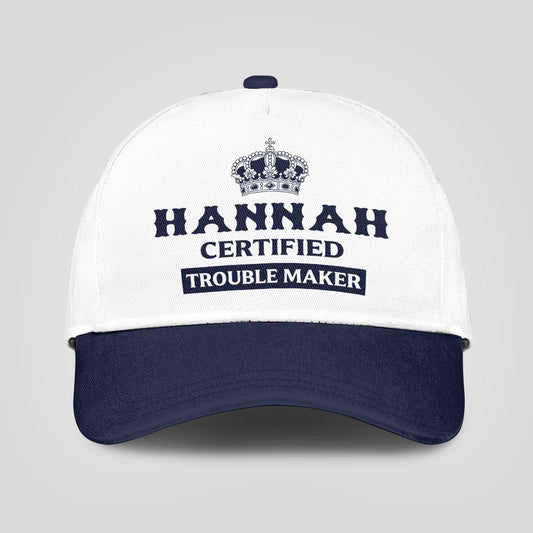 Certified Your Name Trouble Maker Washed Cap HANNAH 13K1 C148PF