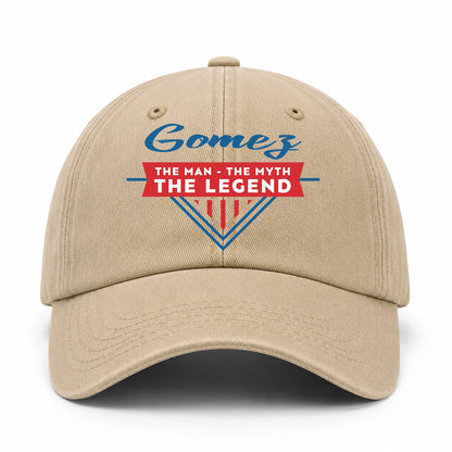 The Man The Myth The Legend Logo Washed Cap GOMEZ 13K1 C37PF