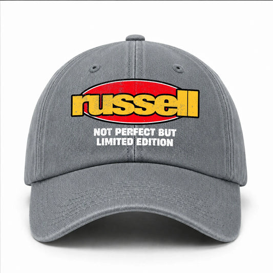 Your Name Not Perfect But Limited Edition Red Logo Washed Cap RUSSELL 13K1 C84PF