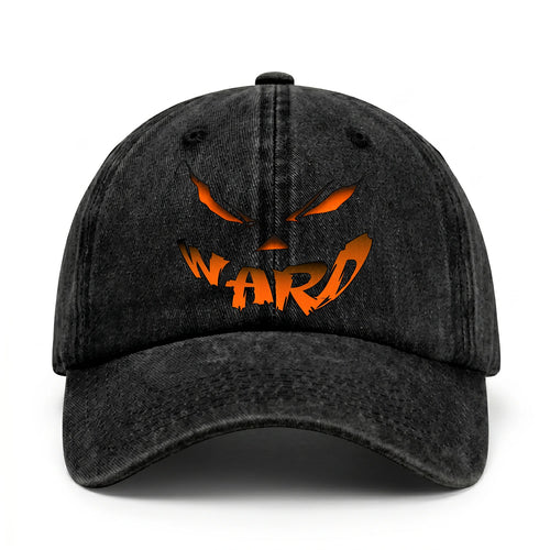 Your Name Jack O' Lantern Halloween Washed Cap WARD 13K1 C100PF